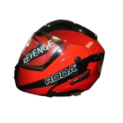 CASCO RODA ABAT. BLUETOOTH NE/ROJO 2XL
