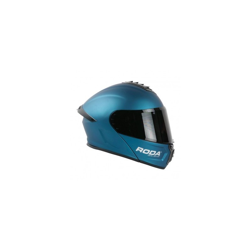 CASCO RODA PILOT ABAT. AZUL METAL  L