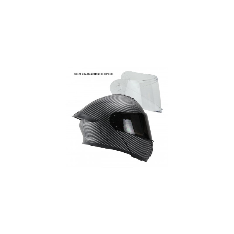 CASCO RODA PILOT ABAT. NEGRO CARBON L
