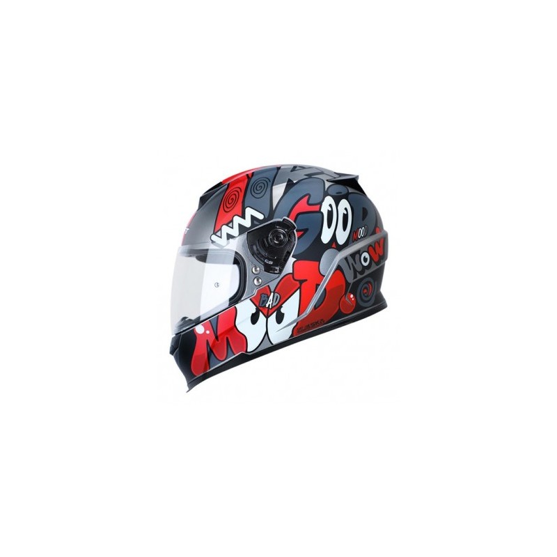 CASCO SHAFT SH502 ROJO MATE LAZY L